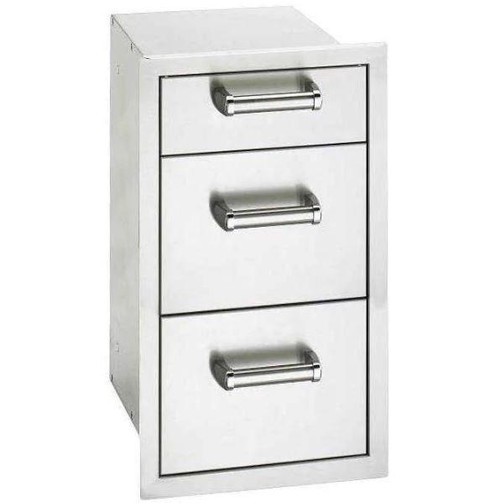 FireMagic Fire Magic Premium Flush 14-Inch Triple Access Drawer With Soft Close - 53803SC