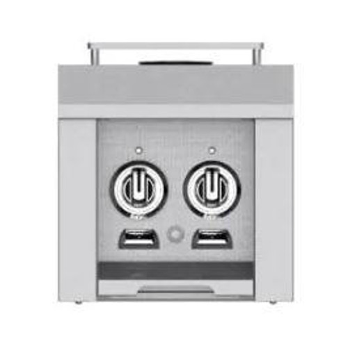 Hestan Built-In/Cart Mounted Natural Gas Double Side Burner - Steeletto - AGB122-NG-SS