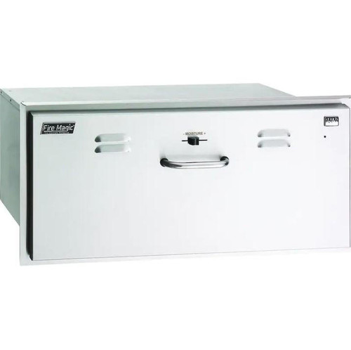 FireMagic Fire Magic Select 30-Inch Built-In 110V Electric Stainless Steel Warming Drawer - 33830-SW