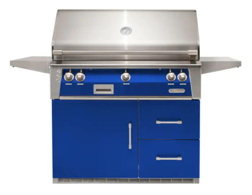 42" Standard Grill On Refrigerated Base - Ultramarine Blue-Gloss ALXE-42RFG-NG-S5002 42" Standard Grill On Refrigerated Base - Ultramarine Blue-Gloss ALXE-42RFG-NG-S5002