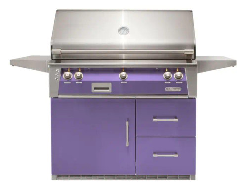 42" Standard Grill Sear Zone On Refrigerated Base - Blue Lilac-Gloss ALXE-42SZRFG-LP-S4005 42" Standard Grill Sear Zone On Refrigerated Base - Blue Lilac-Gloss ALXE-42SZRFG-LP-S4005