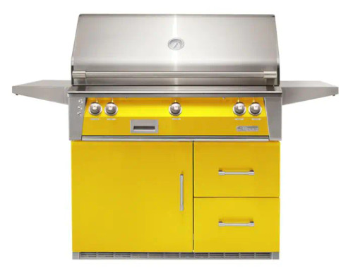 42" Standard Grill On Refrigerated Base - Traffic Yellow-Gloss ALXE-42RFG-LP-S1023 42" Standard Grill On Refrigerated Base - Traffic Yellow-Gloss ALXE-42RFG-LP-S1023