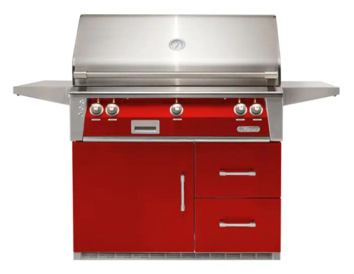 42" Standard Grill Sear Zone On Refrigerated Base - Carmine Red-Gloss ALXE-42SZRFG-NG-S3002 42" Standard Grill Sear Zone On Refrigerated Base - Carmine Red-Gloss ALXE-42SZRFG-NG-S3002