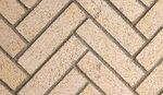 Split herringbone brick ivory