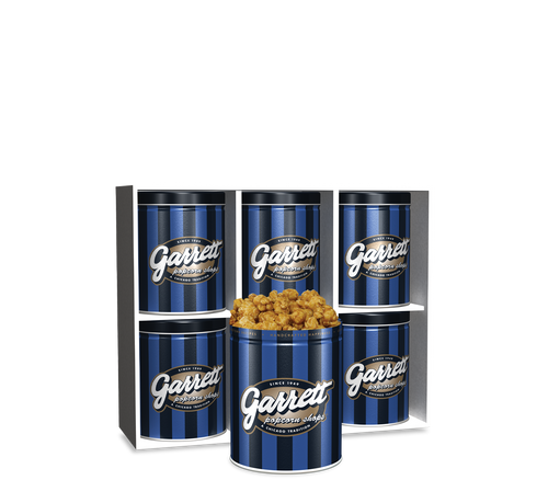 Garrett Popcorn Shops CaramelCrisp in Signature Pink Multipack Tins