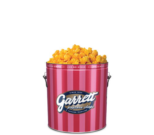 Garrett Popcorn Shops CheeseCorn in Signature Pink Tin