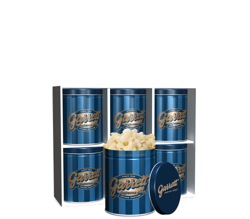 Garrett Popcorn Shops Plain in Signature Blue Multipack Tins