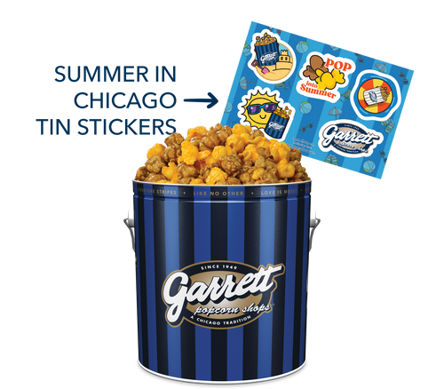 "Pop into Summer" Gift with DIY Tin Stickers