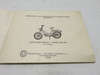 Babette Moped Owners Manual Model 207/100