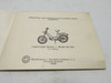 Babette Moped Owners Manual Model 207/100