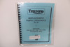 Triumph Replacement Parts Catalogue No. 10 for T90 T100s T100r T100C T100T 99-0833C
