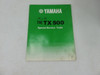 Yamaha The TX500 Special Service Tools