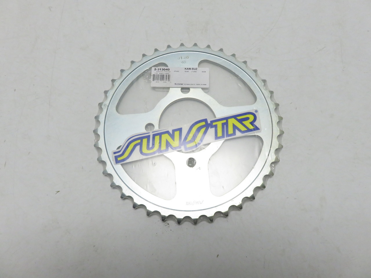 Suzuki LTZ400 KFX400 Rear Sprocket 40T SunStar Steel  2-313040