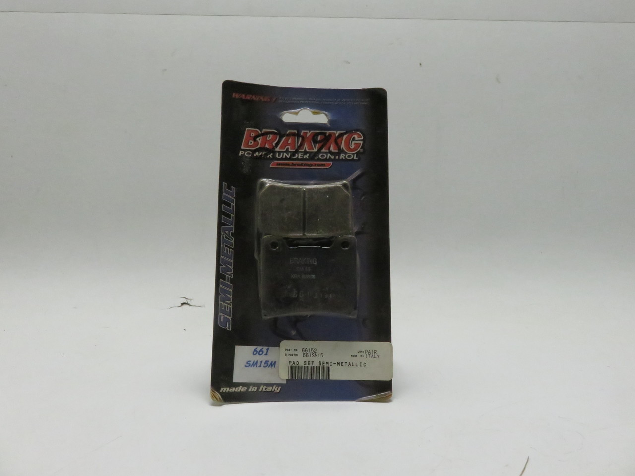 BRAKING Semi Metallic Brake Pads 661-SM15M 66152