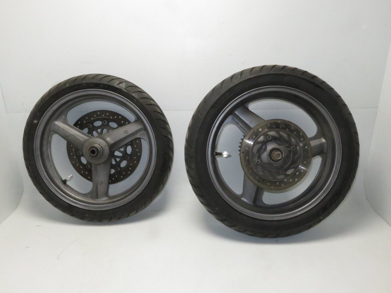 Honda CB400F CB1 1989 Front Rear Wheels Tires Rims Rotors Discs Sprocket