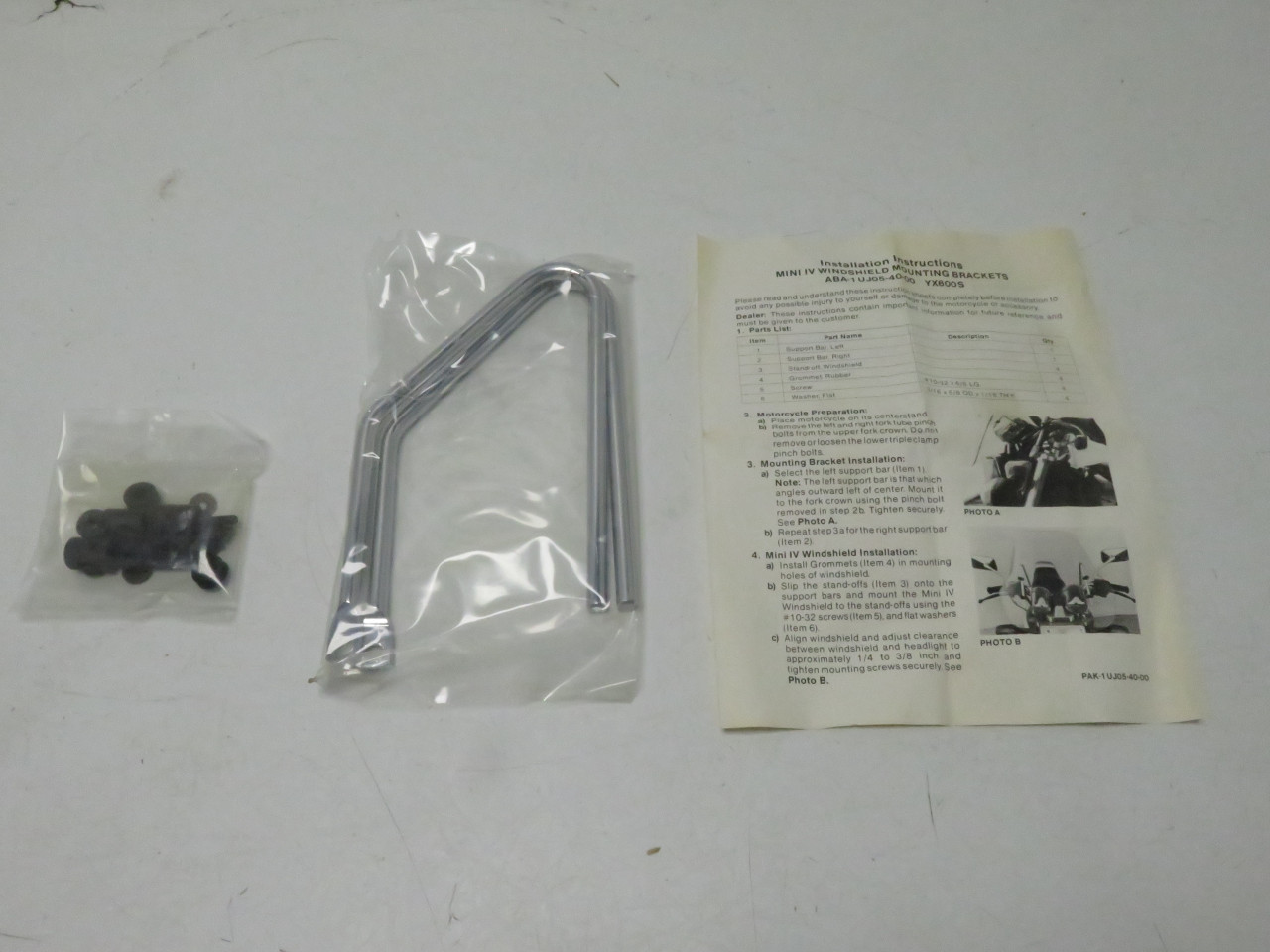 Yamaha YX600S Mini IV Windshield Mounting Brackets ABA-IUJ05-40-00