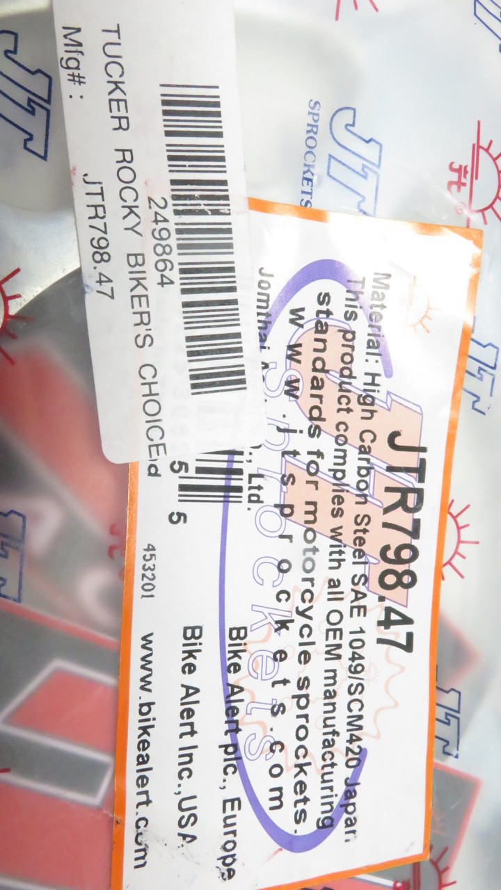 RM80 85 1982-2012 YZ85 93-01 JT 47 Tooth Sprocket Steel Sprocket JTR798.47