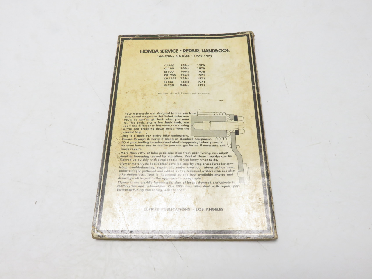 Honda 100-250 Singles 1970-1972 Service Repair Handbook Manual