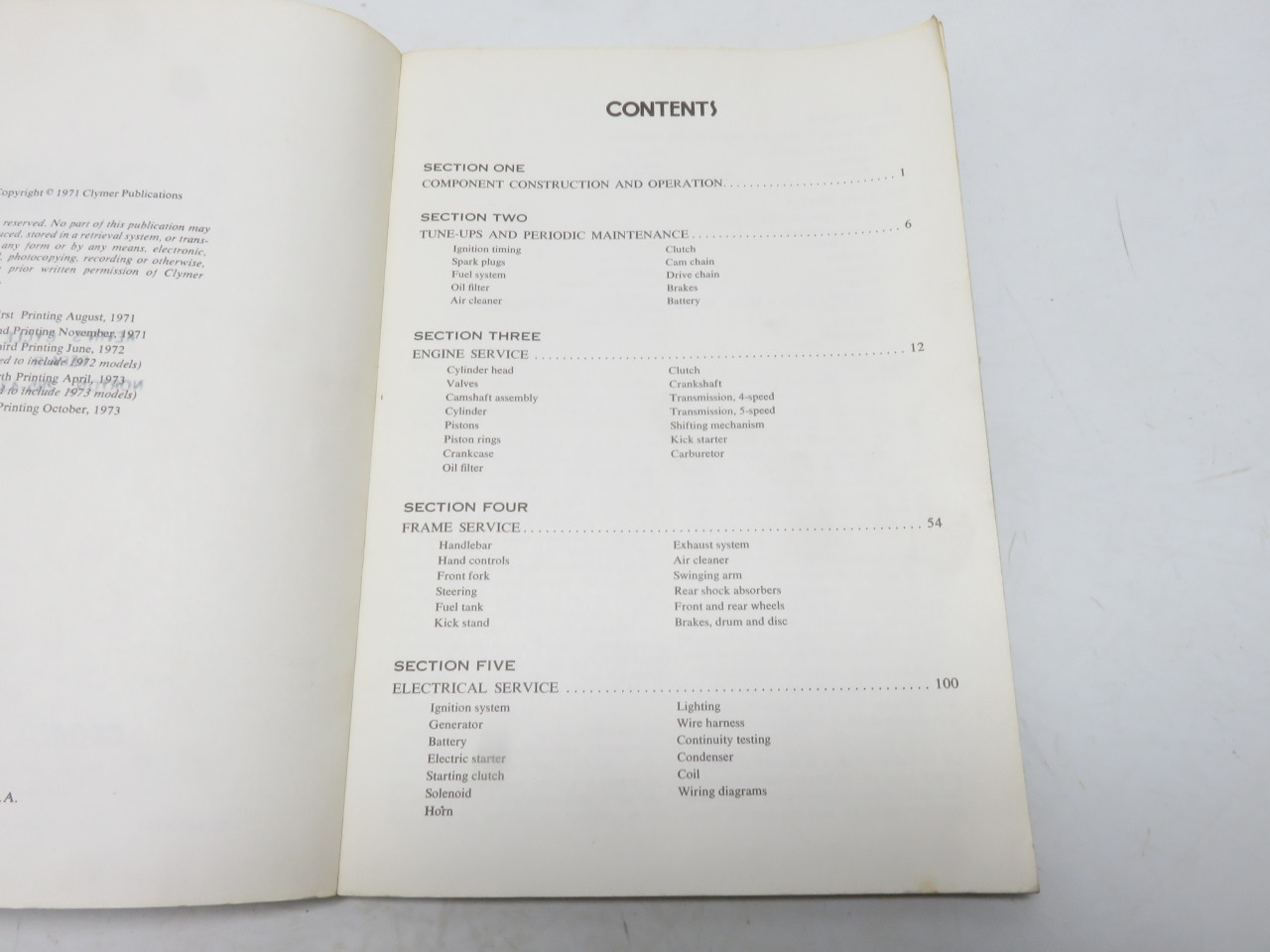 Honda 450 1965-1973 Service Repair Handbook Manual