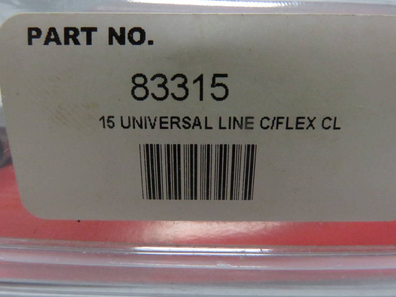 Motorcycle Goodridge Universal Clear Coat Brake Hose with Stainless Steel Ends - 15in.