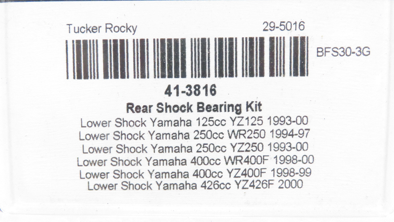 Yamaha YZ125 250 400F 426F 1993-2000 MSR Rear Shock Bearing Kit 41-3816