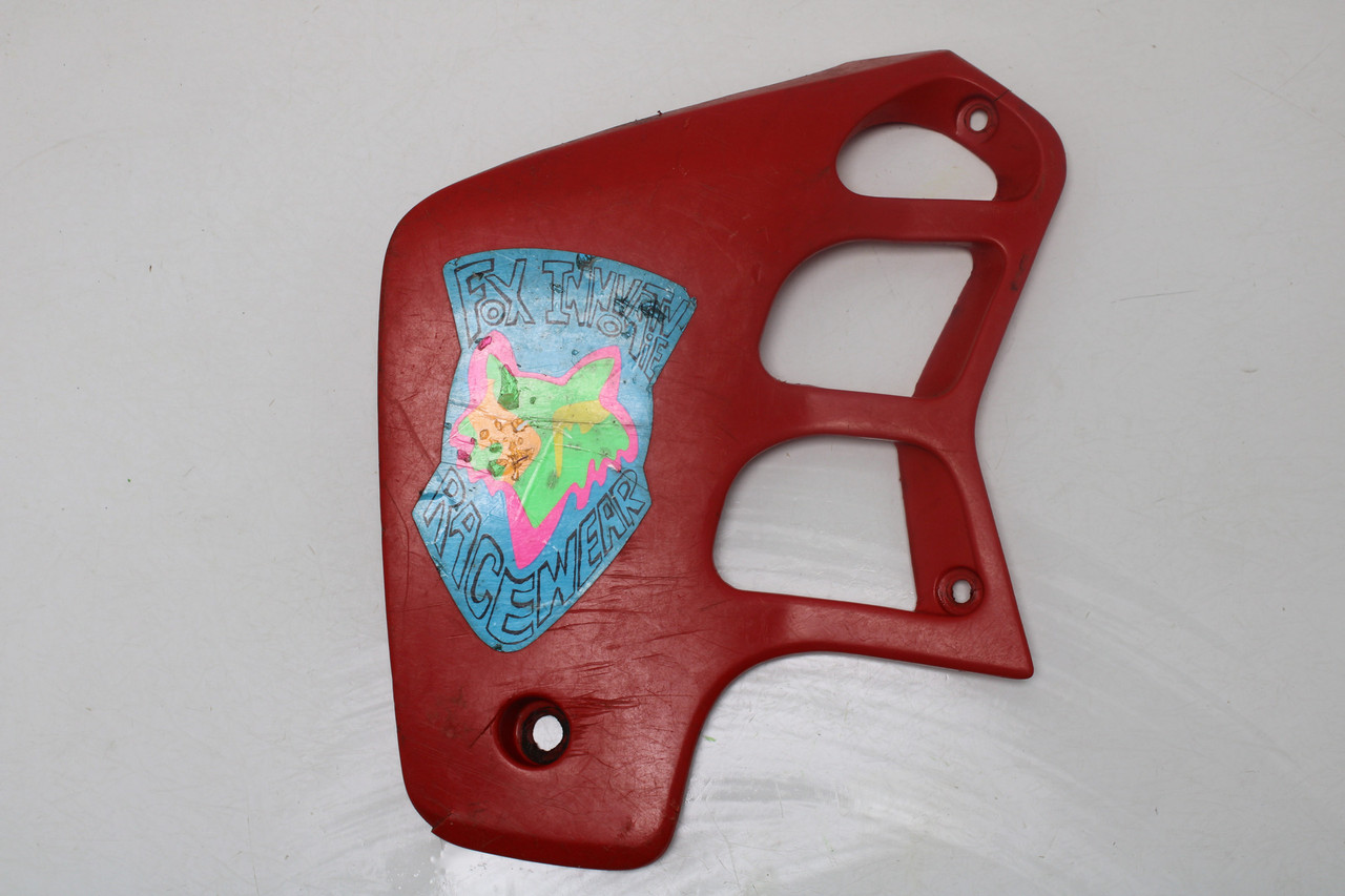 Honda CR250 1989 Left Side Radiator Shroud Scoop Plastic Stock OEM