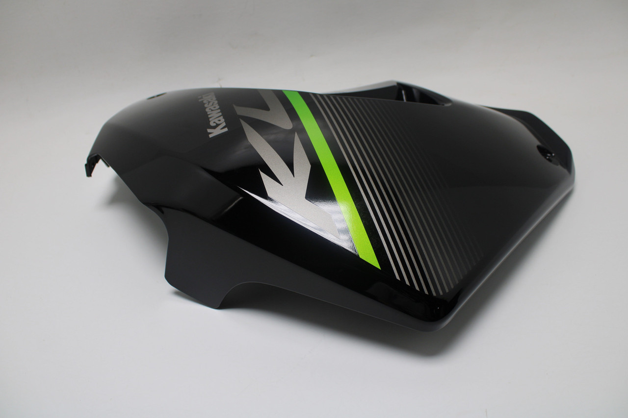 Kawasaki KLX650 Right Side Upper Cowling Black Green