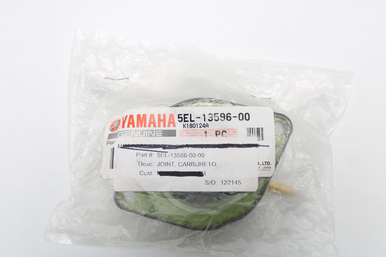 Yamaha 5EL-13596-00-00 JOINT, CARBURETOR 2 1999-2009 V STAR