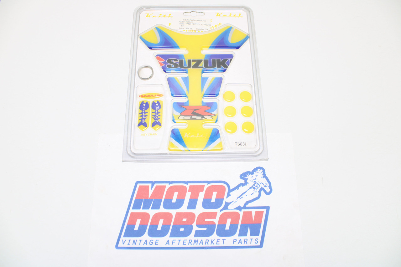 Keiti Motorcycle Tank Pad Protector Suzuki GSX-R Yellow/Blue