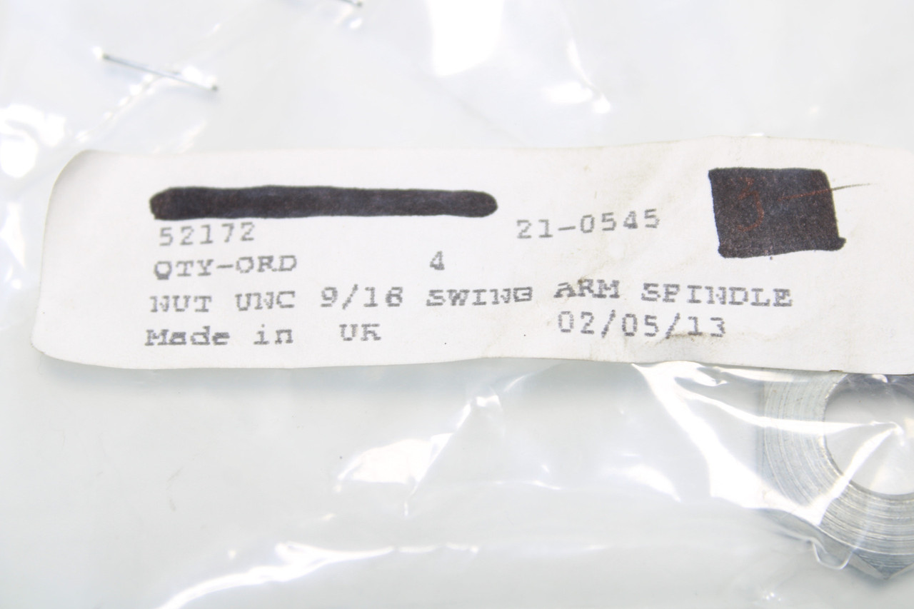 Triumph Nut, 9/16″ x 18 UNC, Swing Arm Spindle 21-0545