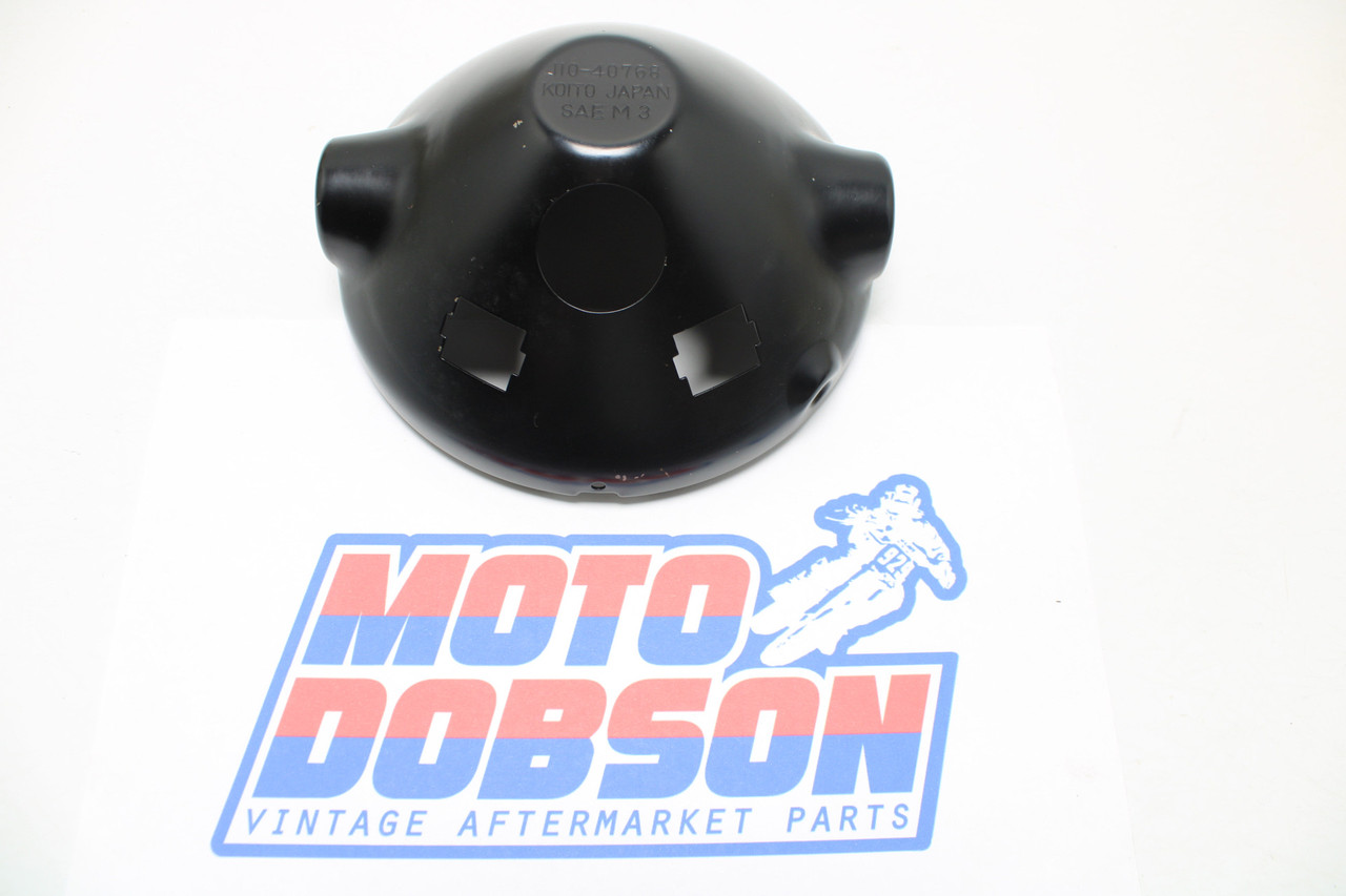 Kawasaki KM100 KE KE 250-1976-1980 23005-049-21 BODY,HEAD LAMP,BLACK Bucket 110-40768