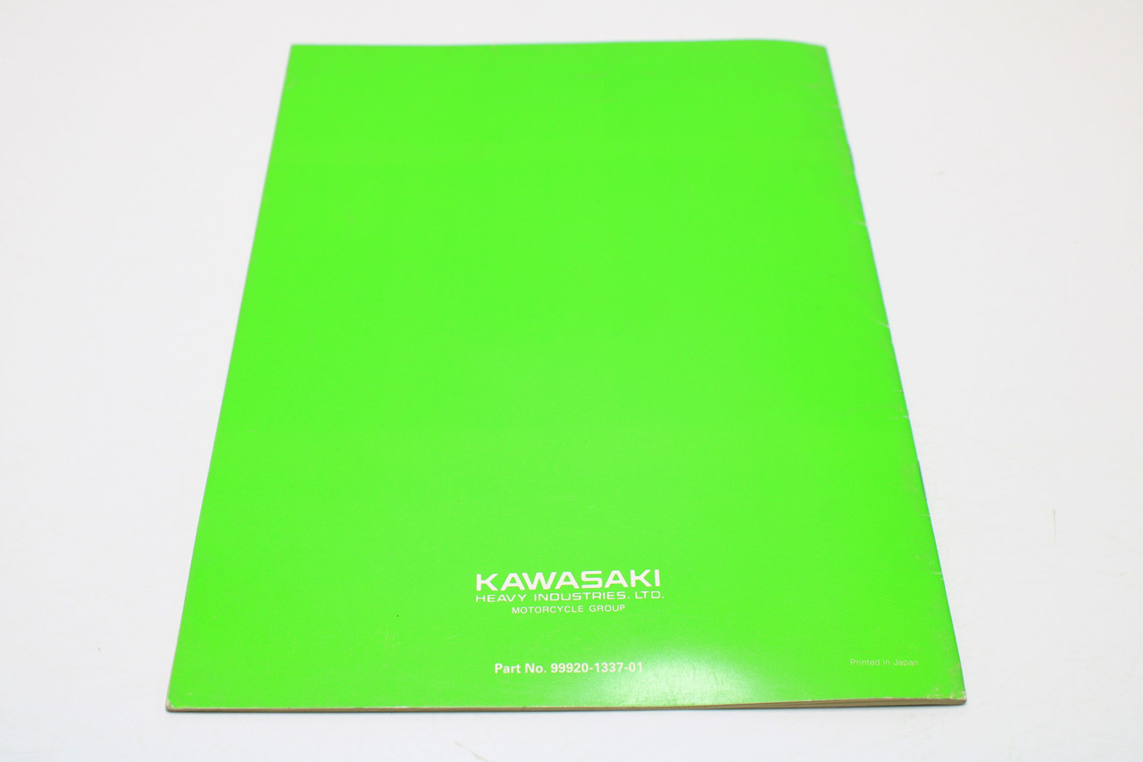 Kawasaki 99920-1337-01 TUNING MAN KX60B2 Manual