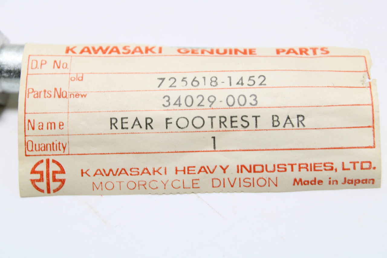 Kawasaki G3SS Bushmaster 1969-1974 34029-003 BAR REAR FOOREST Foot Peg