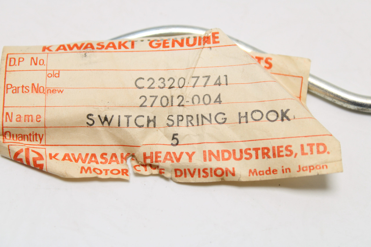Kawasaki Roadrunner 1967-1969 27012-004 HOOK BRK LAMP SW SPRG