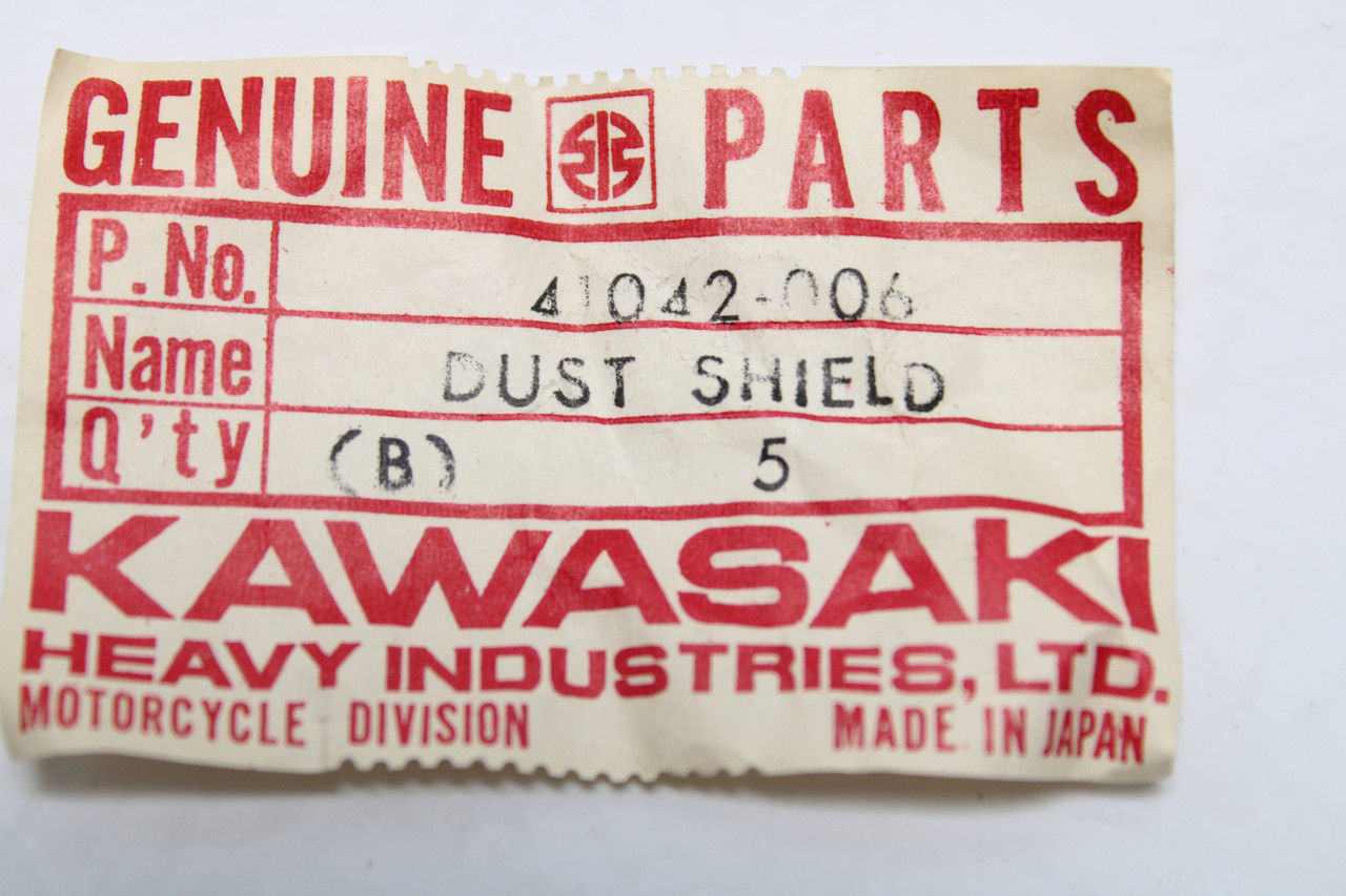 Kawasaki F6 F7 1970's 41042-006 DUST SHIELD FR BRAKE