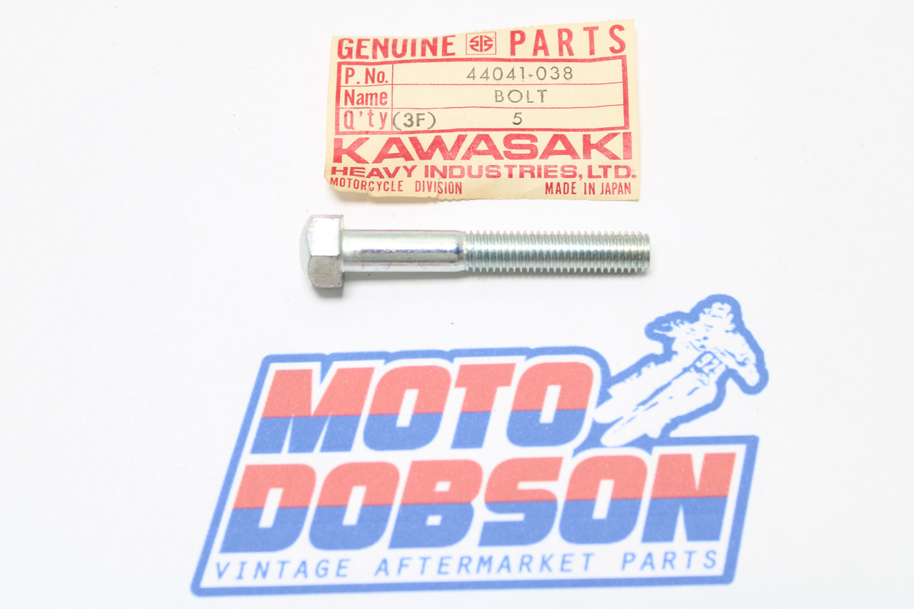 Kawasaki KZ1000 Mach I II III IV H1 44041-038 BOLT-HEX HEAD,8X55 Fork Sold As a 