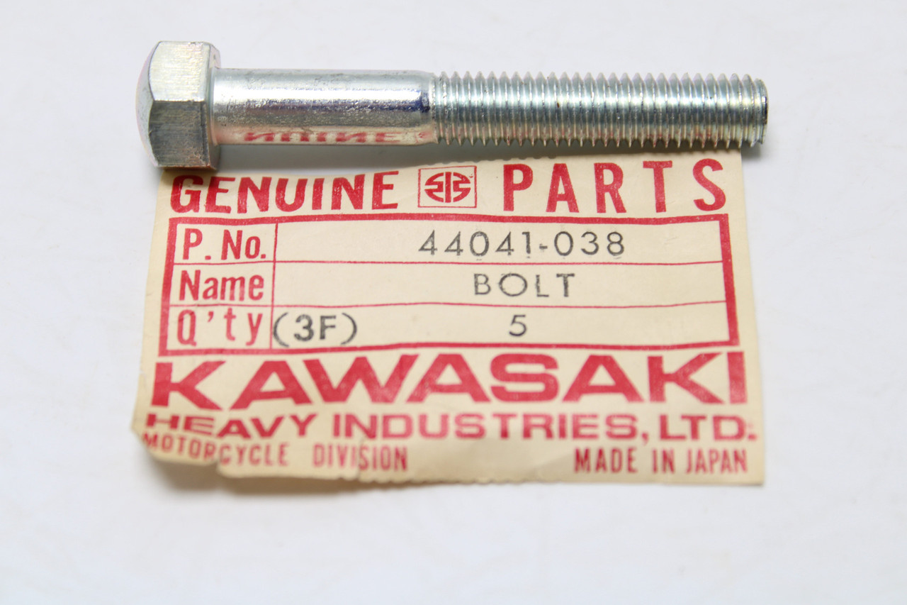 Kawasaki KZ1000 Mach I II III IV H1 44041-038 BOLT-HEX HEAD,8X55 Fork Sold As a 