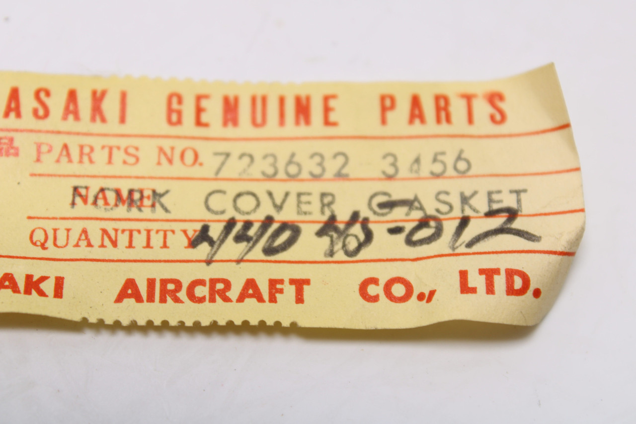 Kawasaki KE100 KH125 G4TR G5 i 44045-012 GASKET FORK COVER Package of 8