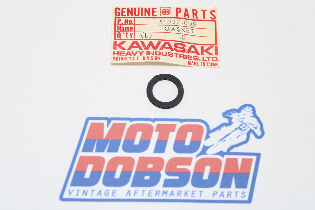 Kawasaki KE100 KD80 KM100 51037-008 GASKET FUEL COCK CUP