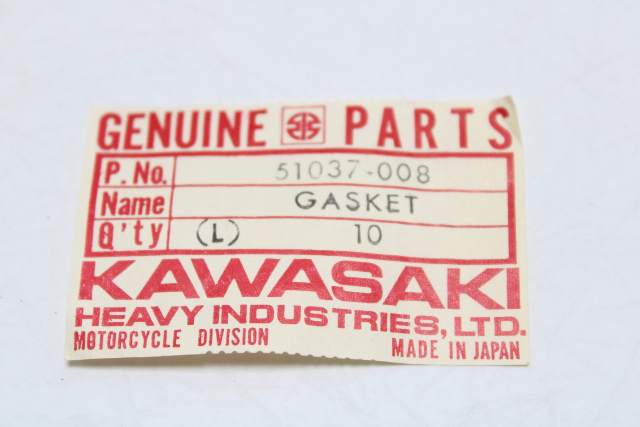 Kawasaki KE100 KD80 KM100 51037-008 GASKET FUEL COCK CUP