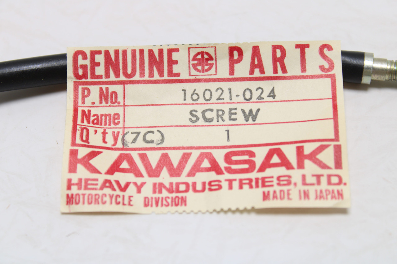 Kawasaki KZ400 1974-1978 16021-024 SCREW,THROTTLE STOP