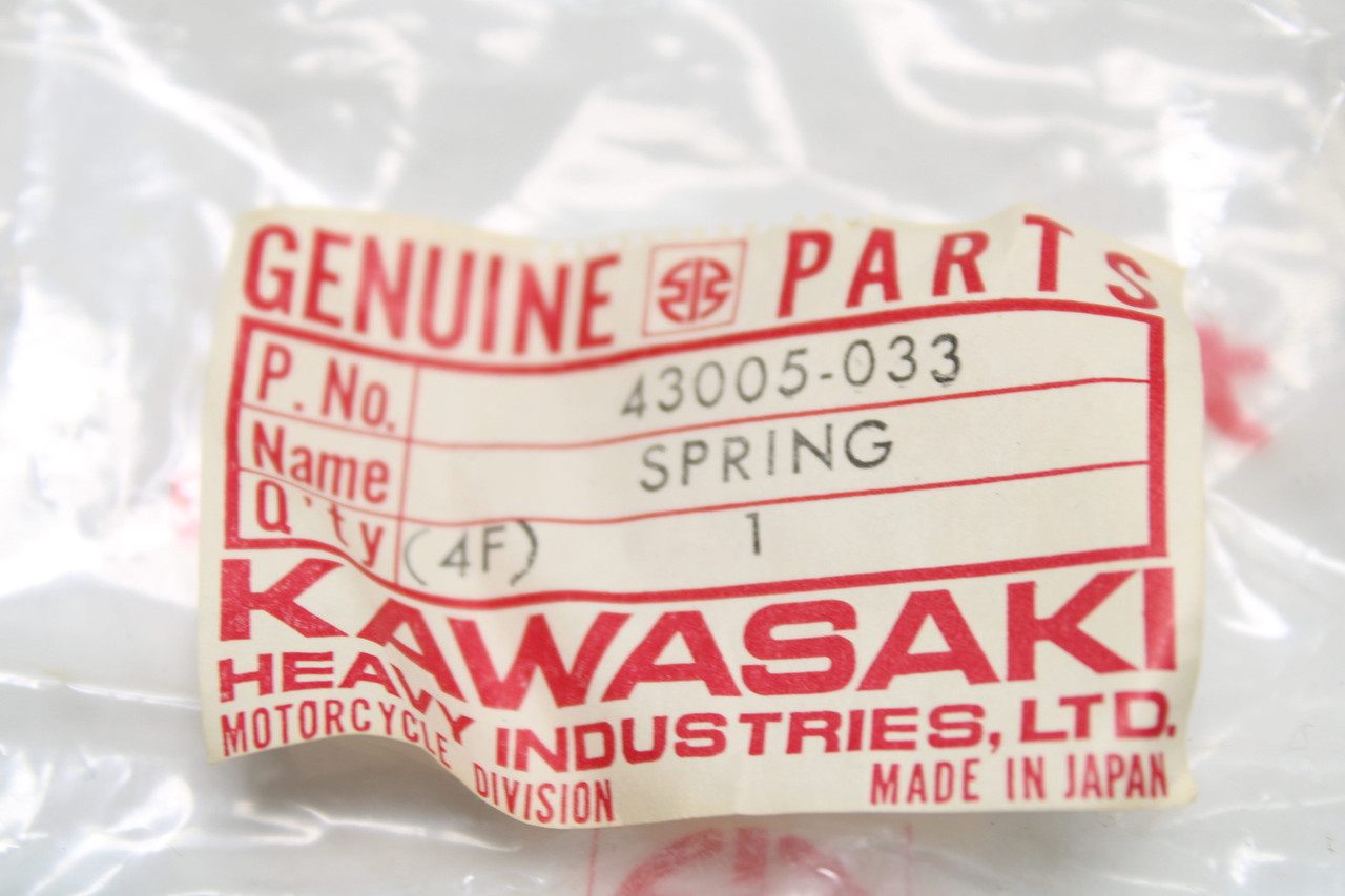 Kawasaki F6 F7 Mach I/II KH400 43005-033 SPRING,BRAKE PEDAL