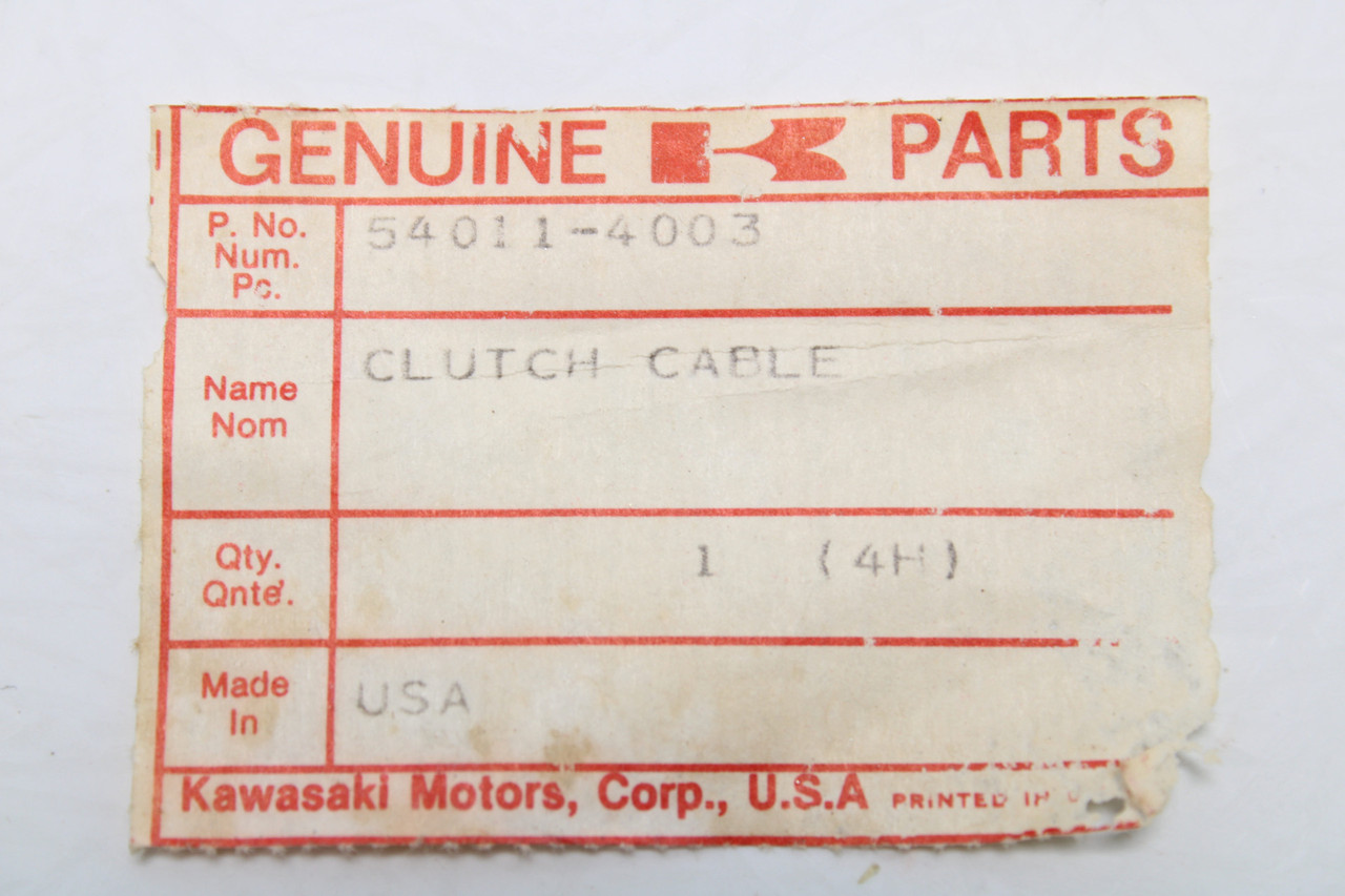 Kawasaki KLT200 Duckster  1981-1983 54011-4003 CABLE,CLUTCH