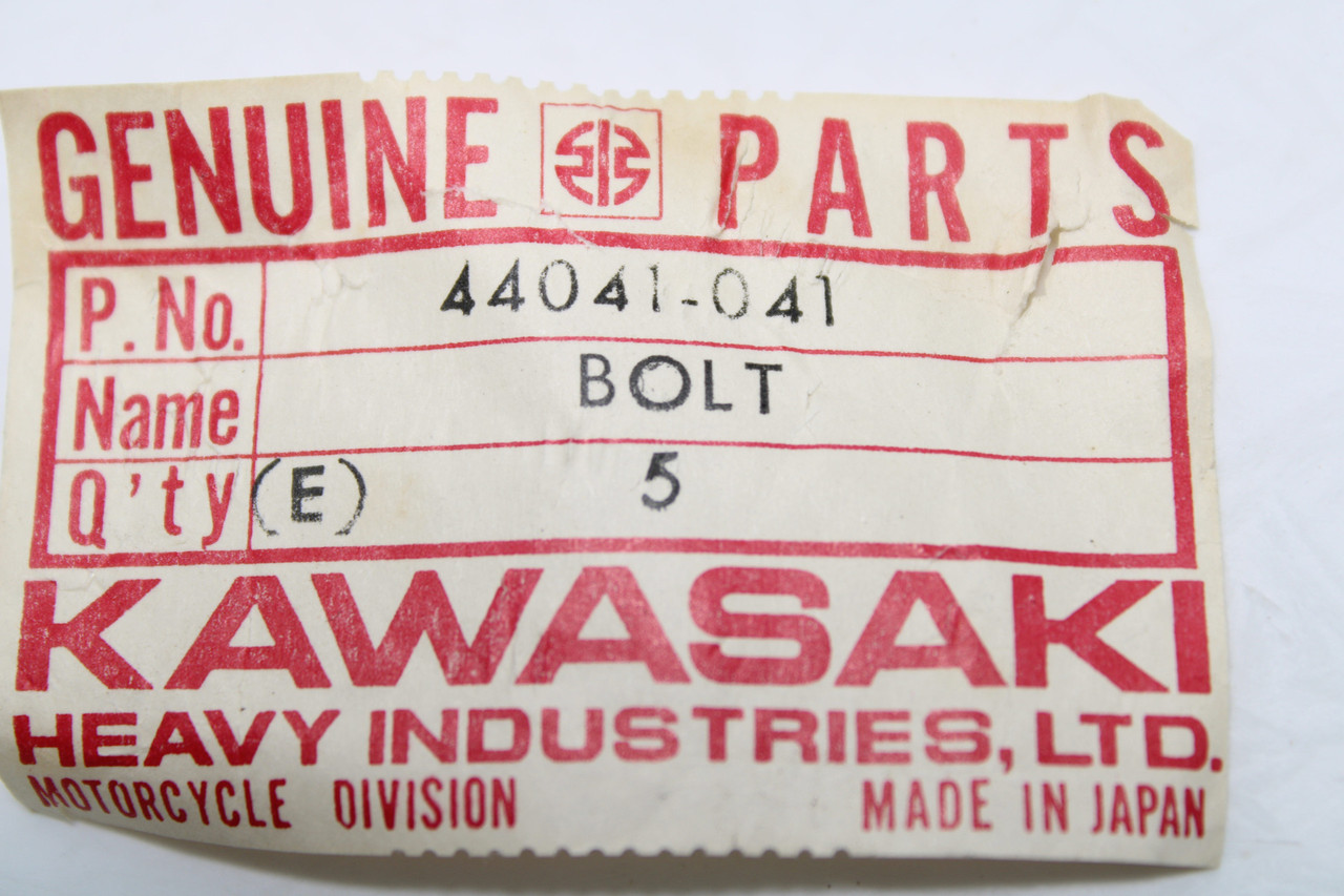 Kawasaki G4TR 1970-1975 44041-041 BOLT-HEX HEAD,10X30