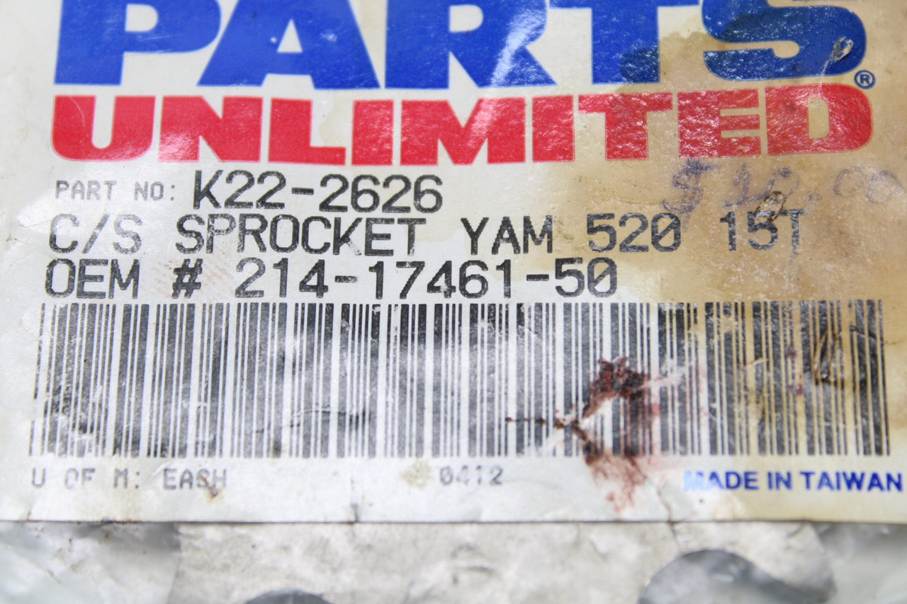Yamaha Countershaft Sprocket 214-17461-50 PU #K22-2626 520 15T