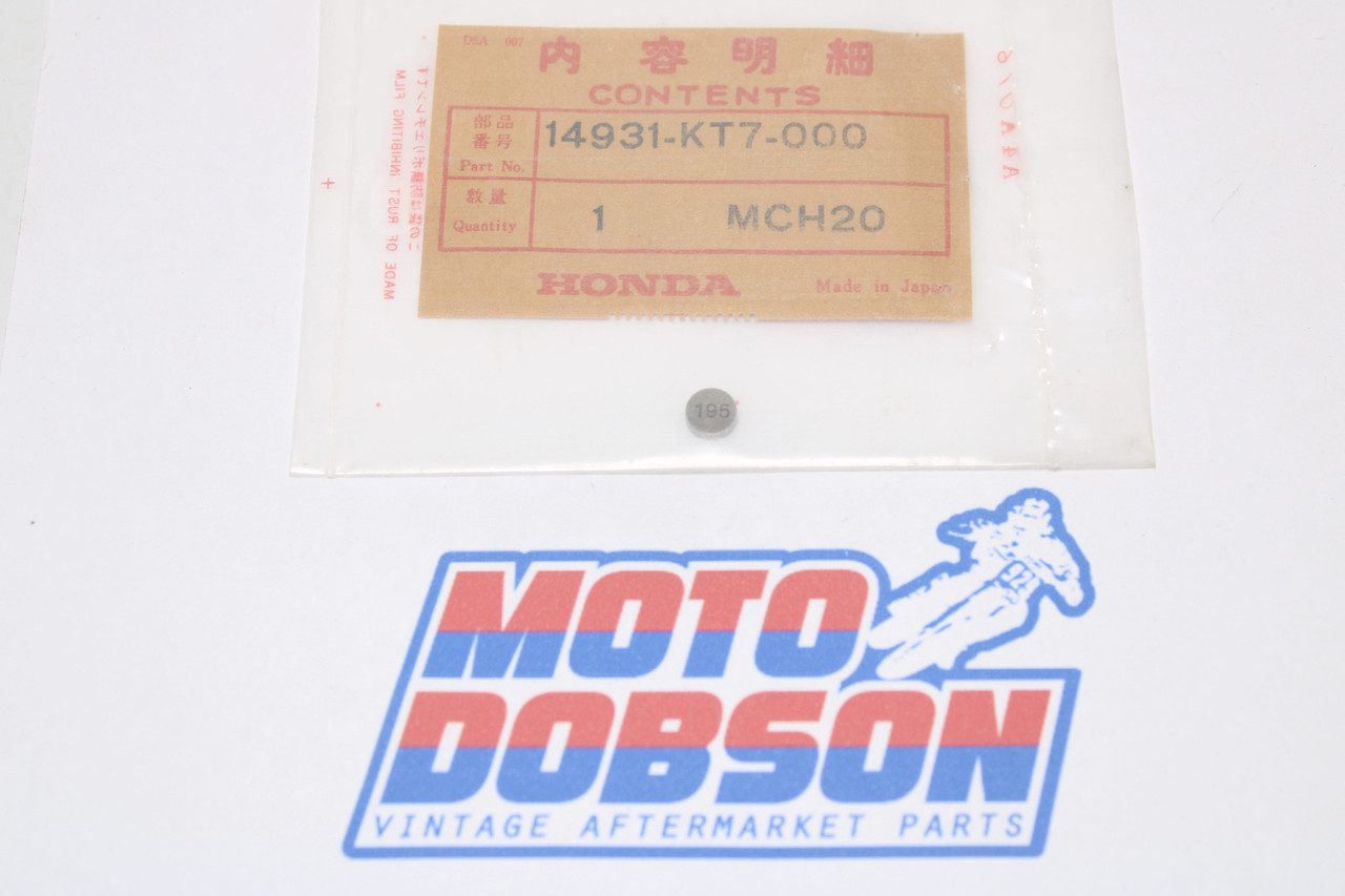 Honda ST1100 VFR750 CBR600 14931-KT7-000 SHIM, TAPPET (1.950)