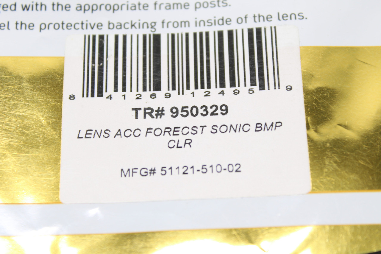 Accuri Forecast Replacement Lens Sonic BMP Clear - 51121-510-02