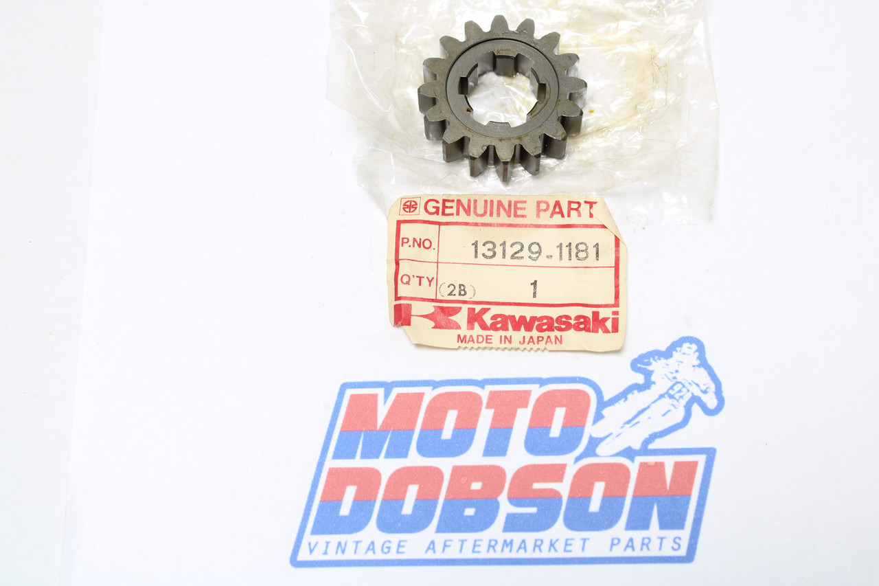 Kawasaki KDX175 1980-1982 13129-1181 2ND GEAR,DRIVE SHAFT Transmission