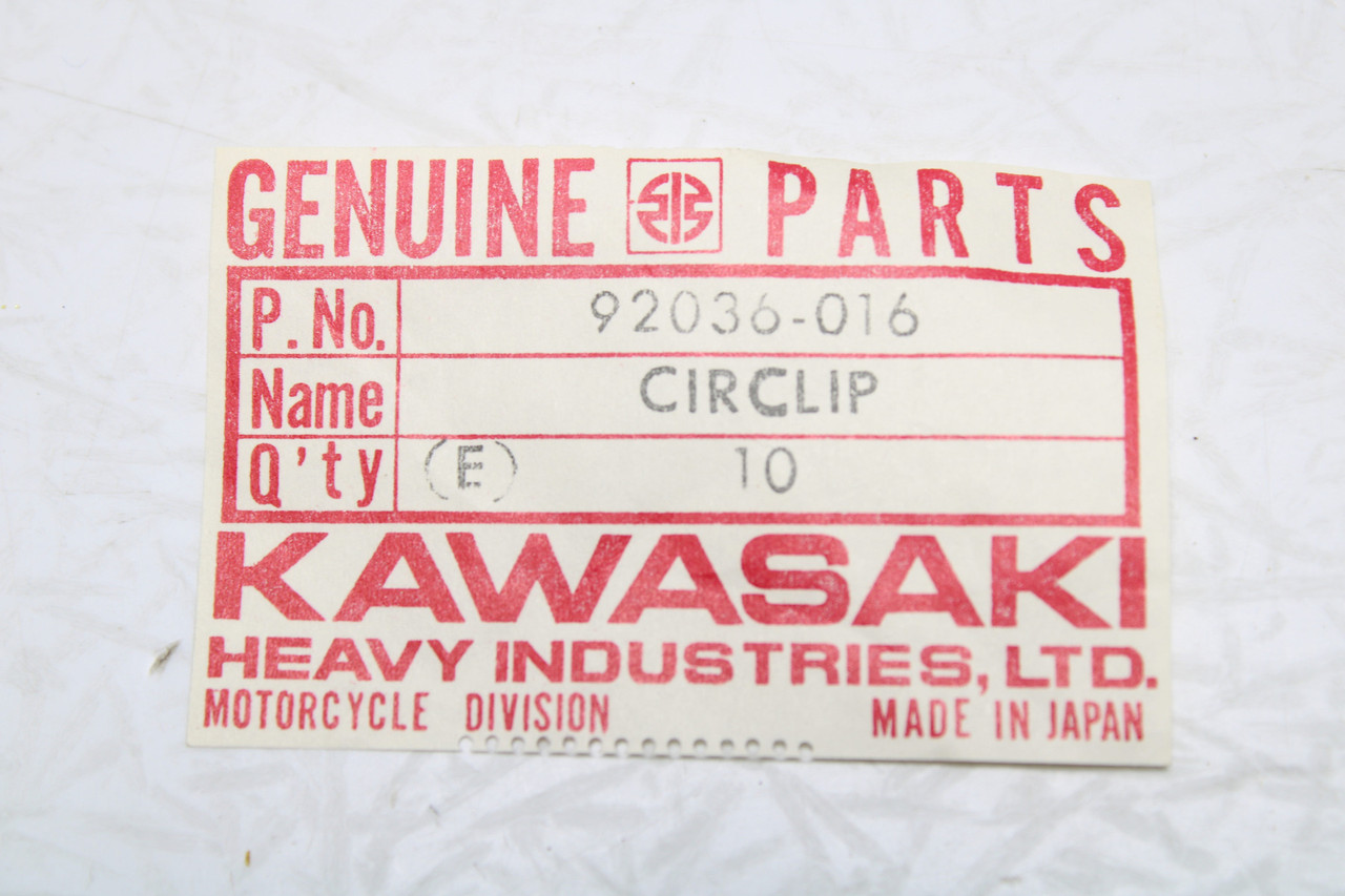 Kawasaki H1 Mach III KH500 1969-1975 92036-016 CIRCLIP