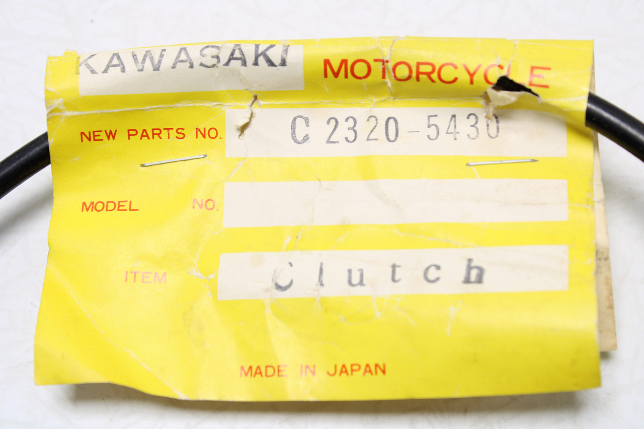 Kawasaki Motorcycle Control Cable, Clutch 2320-5430 Beck Arnley